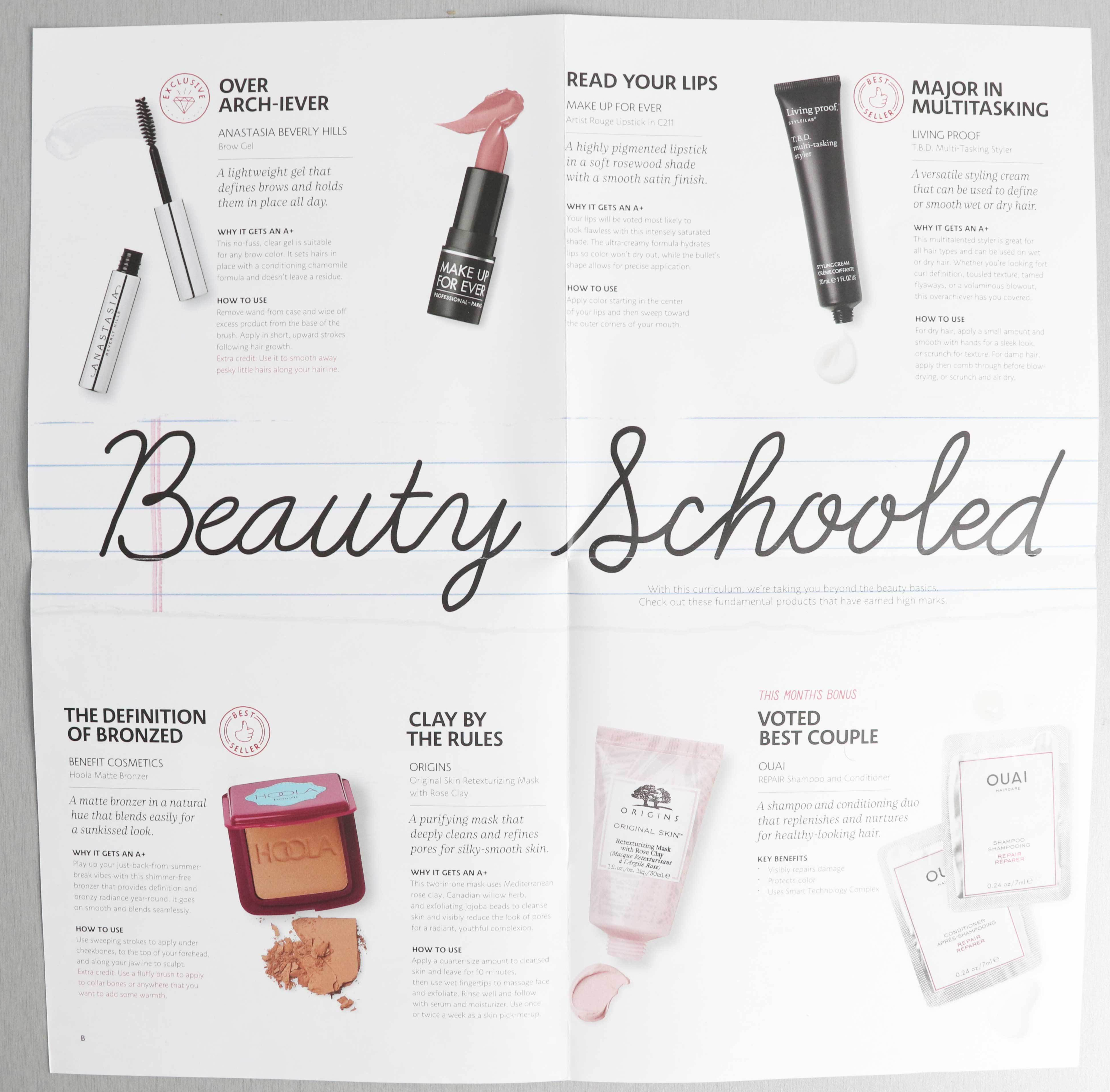 Play by Sephora Beauty Schooled august 2018