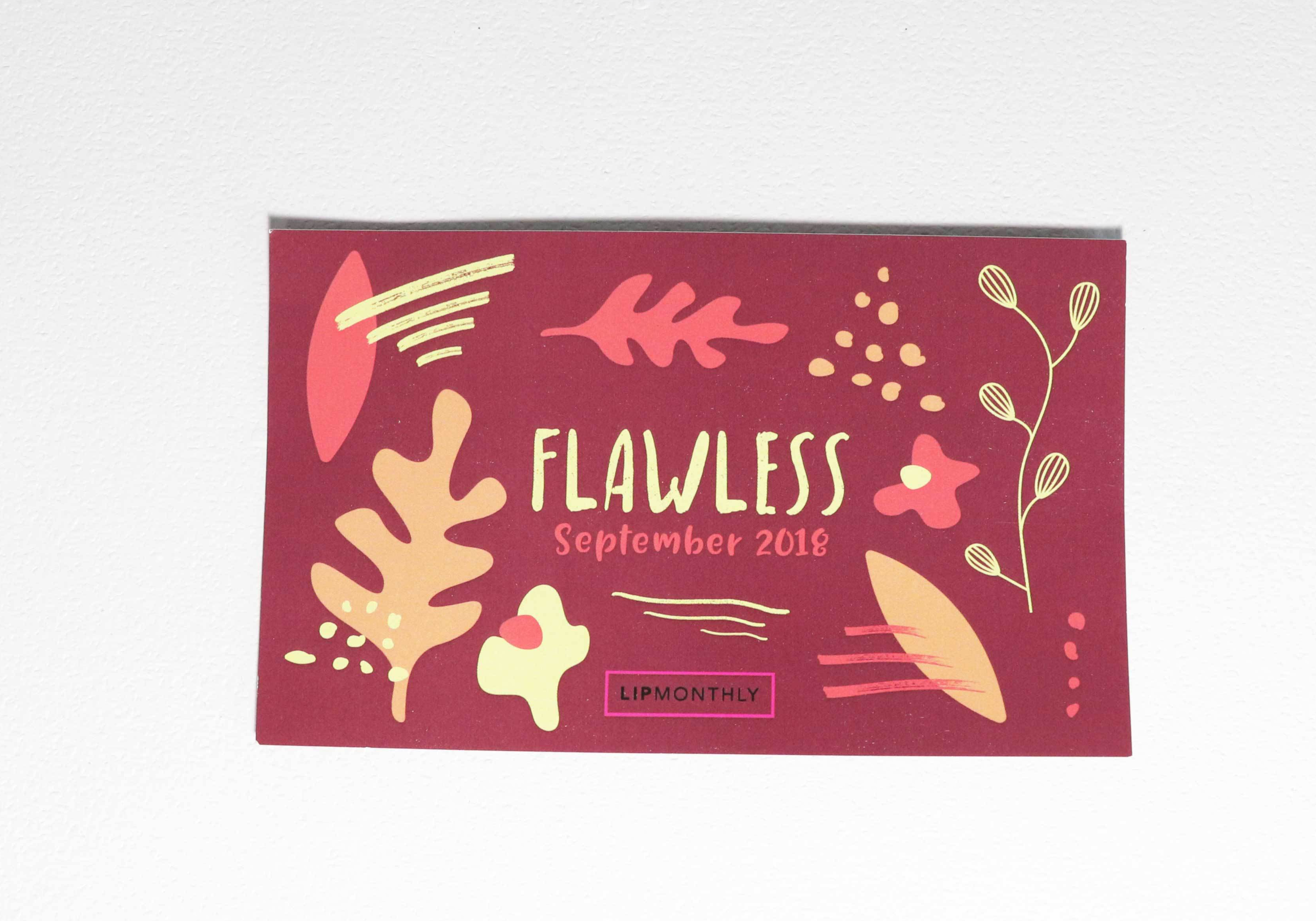 Lip Monthly 'Flawless' September 2018
