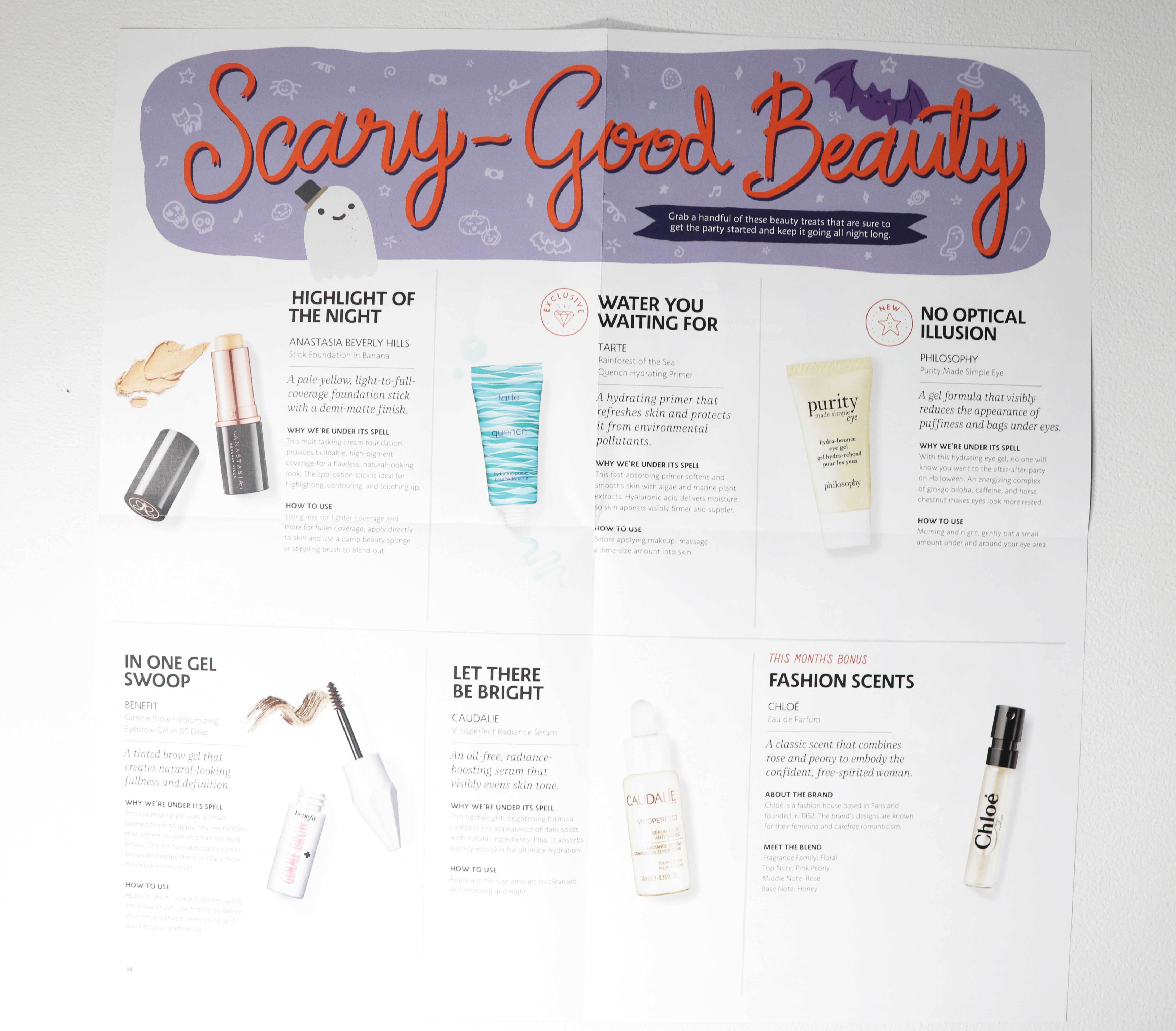 Play by Sephora October 2018 Scary Good Beauty