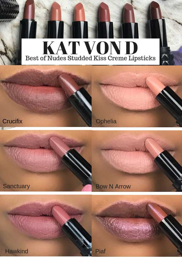Kat Von D Best of Nudes Studded Kiss Creme Lipstick Set
