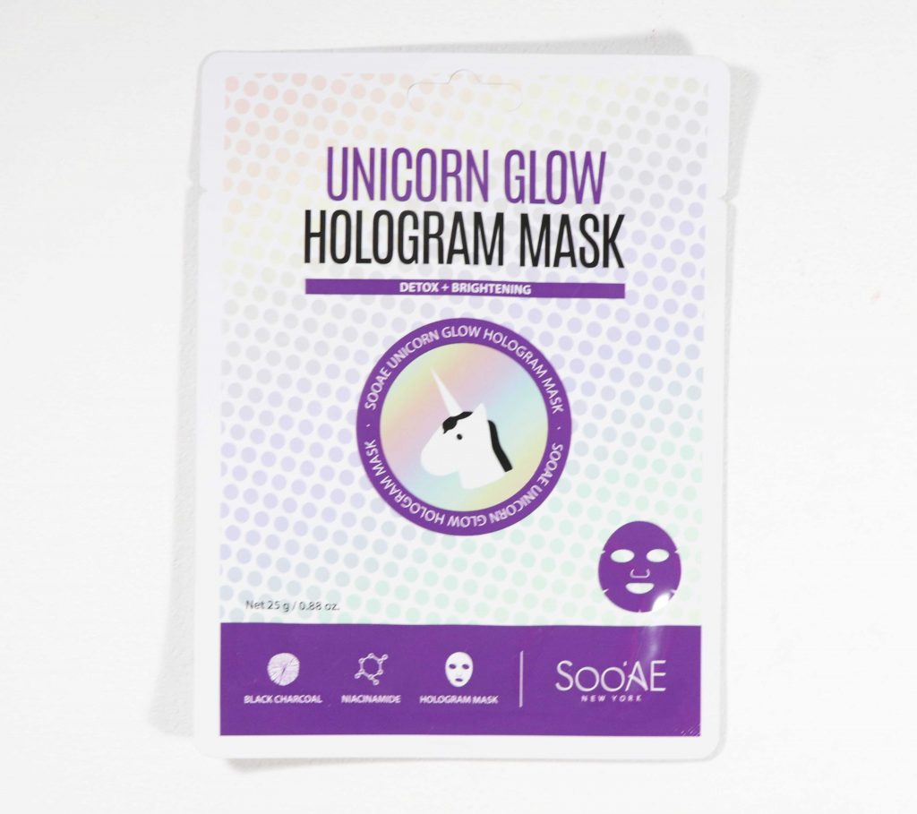 SooAE New York Unicorn Glow Hologram Mask