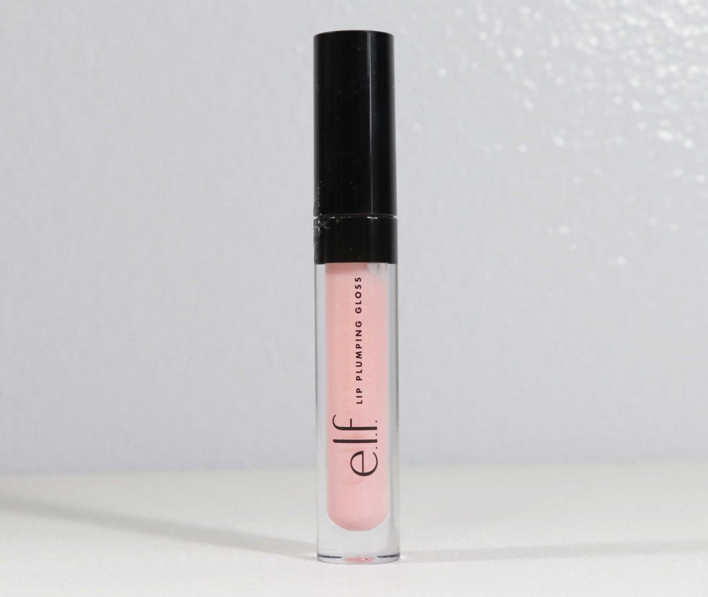 elf lip plumping lip gloss in Pink Cosmo
