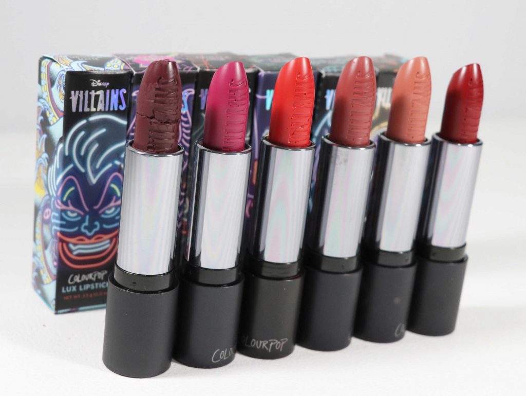 Disney X Colourpop Villain Lux Lipsticks