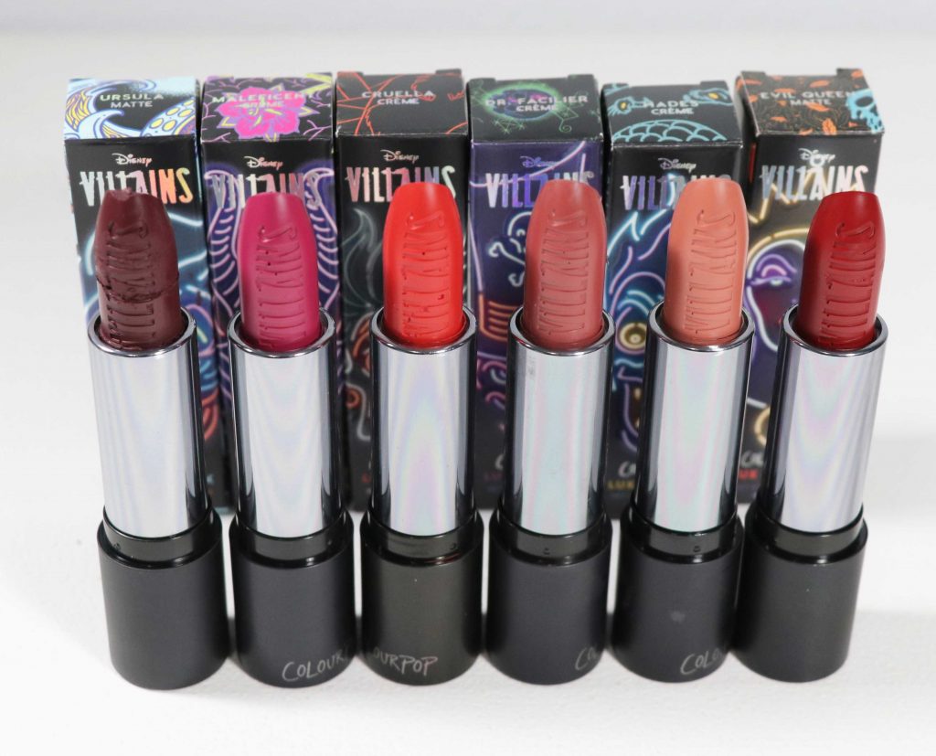 Disney X Colourpop Villain Lux Lipsticks
