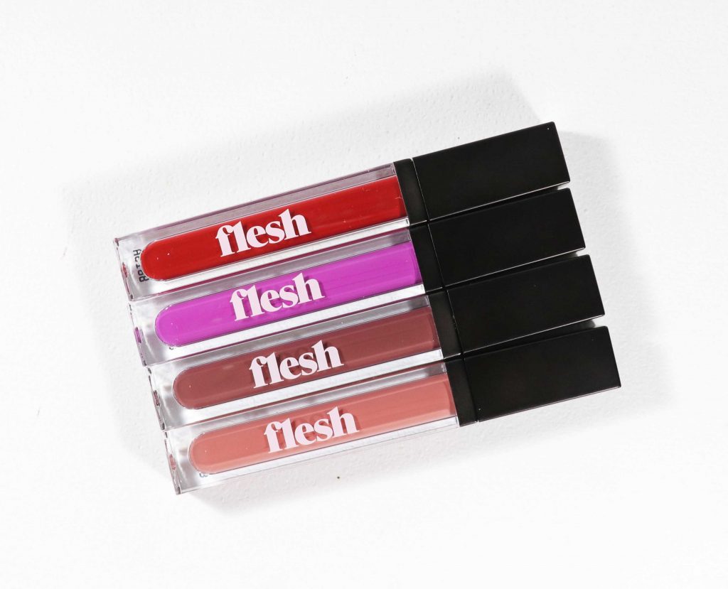 Flesh Beauty Flesh Proud Lipsticks in Braze, Courage, Sprawl and Bluff