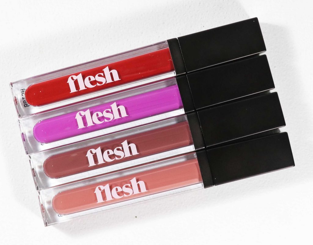 Flesh Beauty Flesh Proud Lipsticks in Braze, Courage, Sprawl and Bluff